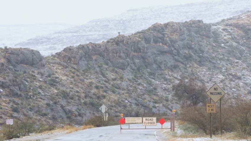 Carlsbad Caverns National Park closed due to bad weather at New Mexico