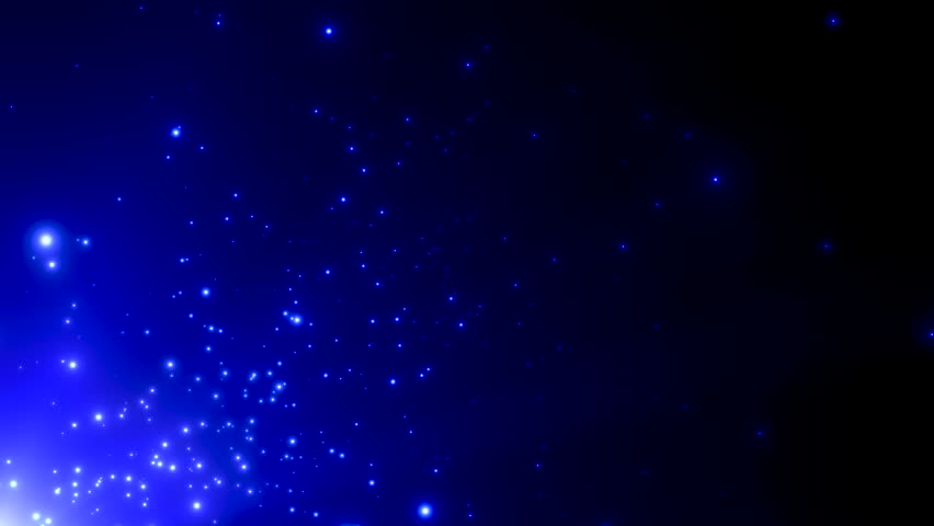 Flying random blue stars and space dust in black galaxy, motion abstract cinematic, cosmos and holiday style background Royalty-Free Stock Footage #1100322873