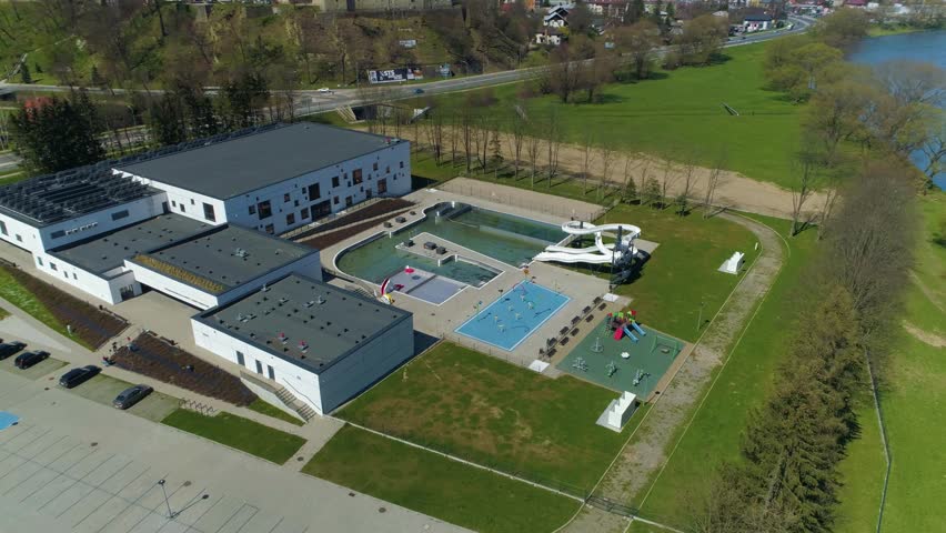 Recreation Center Sanok Mosir Swimming Pool Aerial View Poland