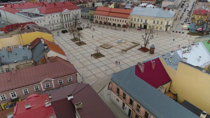 Market Square In Kielce Rynek Aerial View Poland