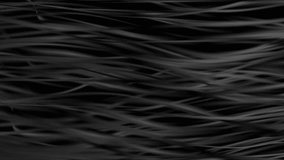 Black smooth wavy stripes and lines abstract elegant background. Seamless looping motion design. Video animation Ultra HD 4K 3840x2160