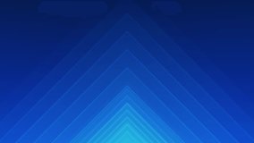 Futuristic light blue arrow moving upward. Abstract geometric technology background. Growth concept motion graphics. Seamless looping. 4K footage