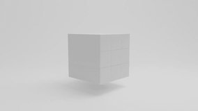 loop 3d animation of an abstract set of cubes that turn into spheres. The idea of transformation of form and thinking. - Powered by Shutterstock - Get 15% off with code: PIKWIZARD15