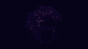 Futuristic sphere from neon dots and grid on black gradient, motion abstract corporate, futuristic and holiday style background - Powered by Shutterstock - Get 15% off with code: PIKWIZARD15