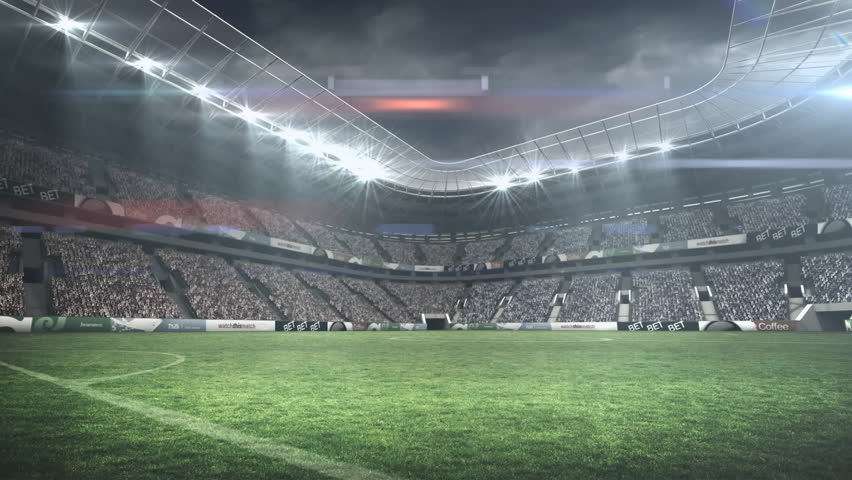 Animation of hand holding red card over stadium. Sport, competition and movement concept digitally generated video. | Shutterstock HD Video #1100356047