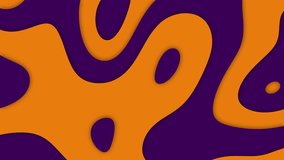 Orange and purple  shapes animation background.
