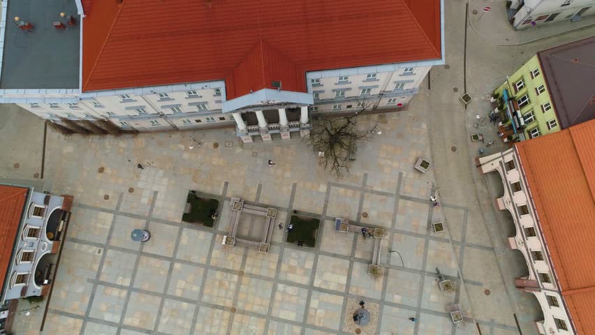 Market Square In Kielce Rynek Aerial View Poland
