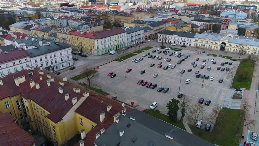 Freedom Square Kielce Plac Wolnosci Aerial View Poland