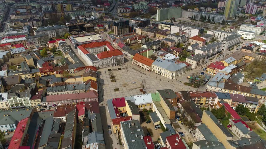 Market Square In Kielce Rynek Aerial View Poland