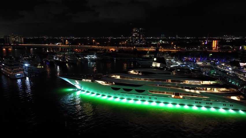 Miami, FL, USA - February 18, 2023: AHPO Miami 2023 International Boat Show