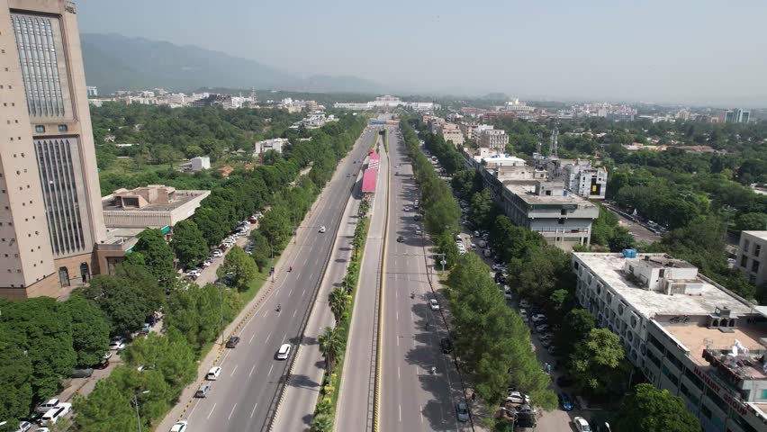 Blue Area Buildings in  Islamabad Pakistan