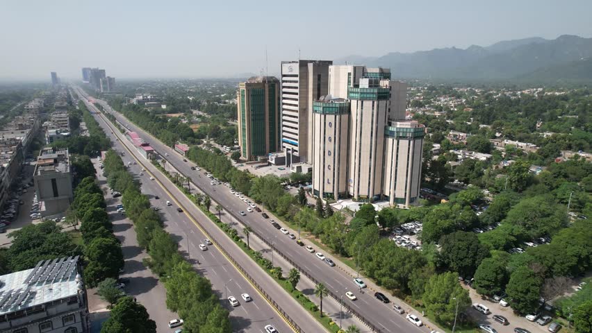 Blue Area Buildings in  Islamabad Pakistan