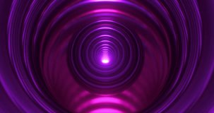 4k Resolution Video: Colorful Iridescent Glowing Sphere Tunnel Animation Seamless Looped Background
