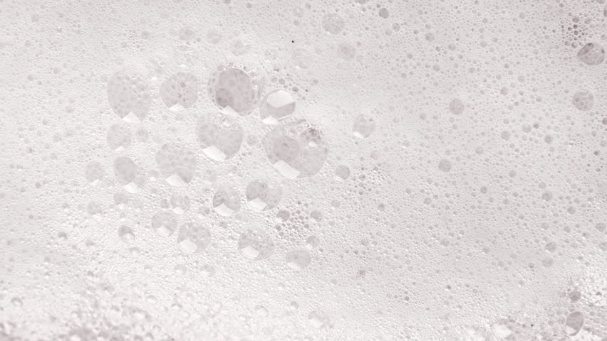 Texture of white soap foam with bubbles abstract background. | Shutterstock HD Video #1100397213
