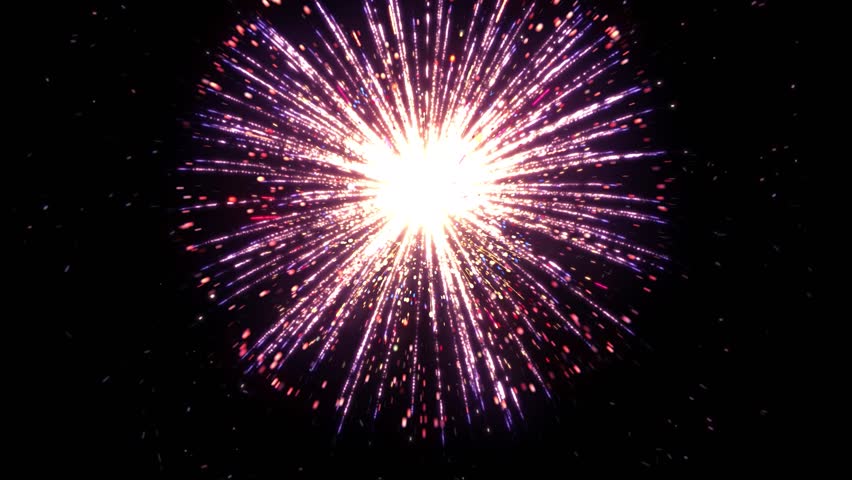4K. loop seamless of real fireworks background. abstract blur of real golden shining fireworks with bokeh lights in the night sky. glowing fireworks show. New year's eve fireworks celebration | Shutterstock HD Video #1100422877