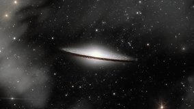 The Sombrero Galaxy (also known as Messier Object 104, M104 or NGC 4594) in Deep Space. Elements of this Video furnished by NASA.   - Powered by Shutterstock - Get 15% off with code: PIKWIZARD15