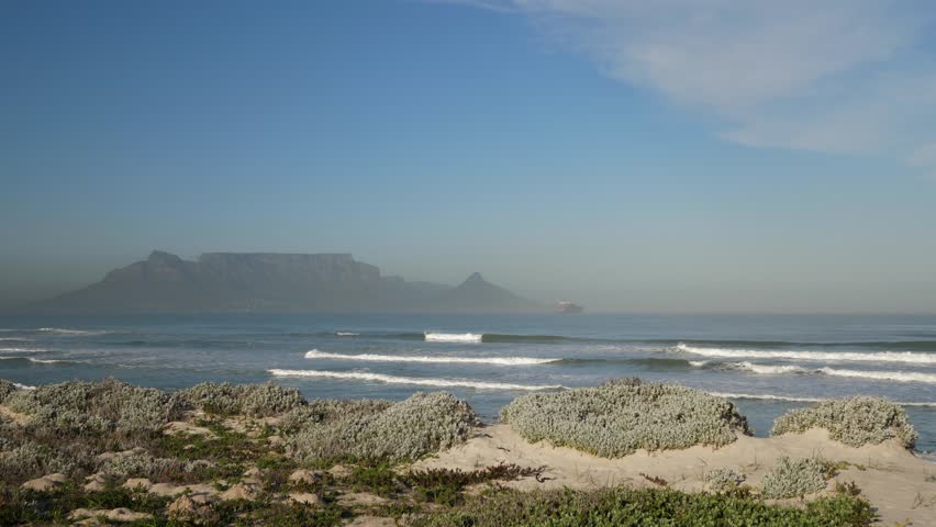 Table Mountain and Lions Head seen from Cape town