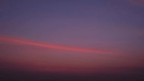 Time lapse of colorful sunrise clouds during the moving sun. Beautiful  blue sky and clouds. horizon on a good weather. sky from window. natural motion background. Stunning stock video footage
