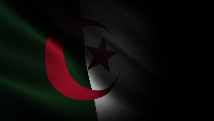 Algeria Waving Flag, Algeria Flag, Flag of Algeria Waving Animation, Algeria Flag 4K Footage  - Powered by Shutterstock - Get 15% off with code: PIKWIZARD15
