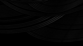 Black and grey metallic abstract tech wavy linear background. Seamless looping motion design. Video animation Ultra HD 4K 3840x2160