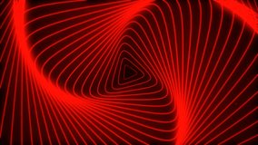 Abstract red 3D Sci-Fi triangles waving geometric shapes wallpaper hi tech futuristic neon shiny style animated blank for text and logo backdrop glowing lines cybersecurity twirling wave wallpaper 4k  - Powered by Shutterstock - Get 15% off with code: PIKWIZARD15