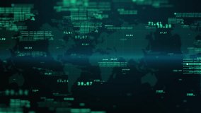 Digital Data Abstract Background with Technology Digital Cyberspace, Data Analysis and Global Network Connections, Seamless loop 4k Animation - Powered by Shutterstock - Get 15% off with code: PIKWIZARD15