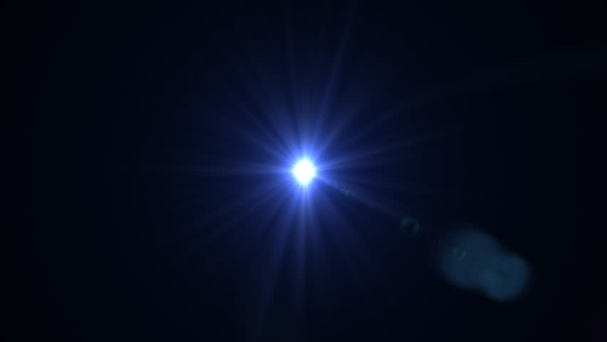 Blue light rays, burst on black backgrou, Stock Video