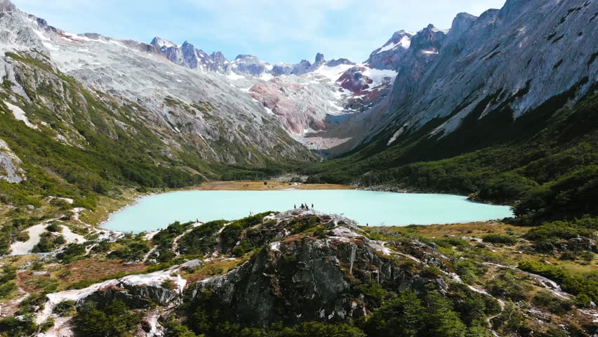 Lagoon Esmeralda, Patagonia near Ushuaia, Argentina.