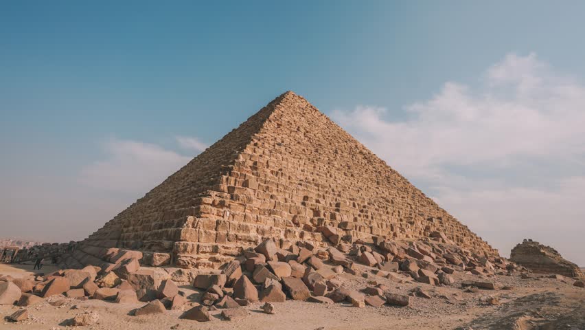 Giza Pyramids Timelapse - Egypt Timelapse Royalty-Free Stock Footage #1100485593