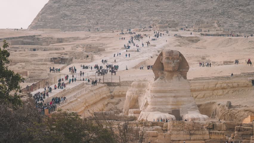 Giza Pyramids and Sphinx Timelapse