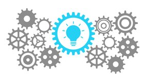 Business gear mechanism concept with light bulb - Powered by Shutterstock - Get 15% off with code: PIKWIZARD15