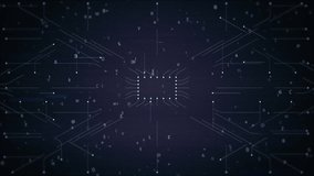 Computer processing or central processing concept. Data processing over abstract circuitry lines. - Powered by Shutterstock - Get 15% off with code: PIKWIZARD15