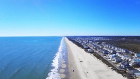 High view of Carolina beach on a clear day