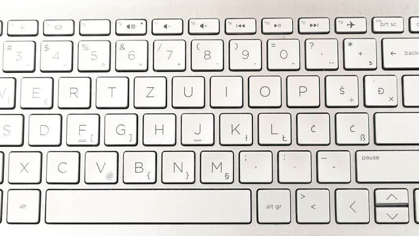 Laptop keyboard. Close up of keys on laptop.