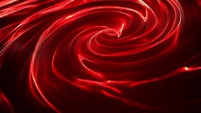 Abstract background with connecting dots. Abstract point digital wave of particles. The whirlpool of red flames. Liquid vortex. Whirlpool. 3d. 4K animation. 3D Illustration - Powered by Shutterstock - Get 15% off with code: PIKWIZARD15