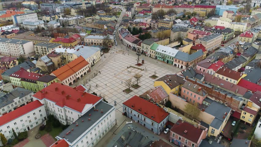 Market Square In Kielce Rynek Aerial View Poland