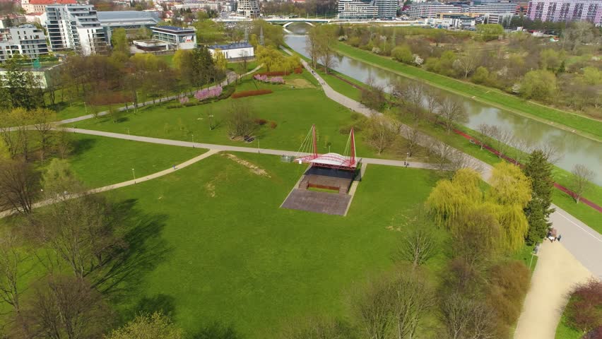 Boulevard Scene Rzeszow Scena Buwary Aerial View Poland