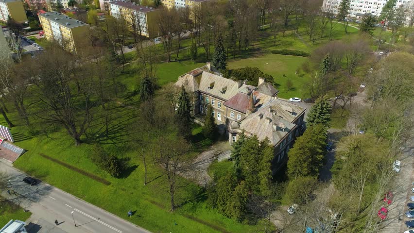 Palace Jedrzejowiczow Rzeszow Palac Aerial View Poland | Shutterstock HD Video #1100514827