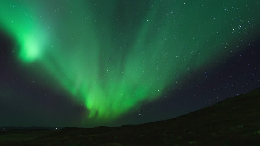 Aurora borealis dancing in the sky | Shutterstock HD Video #1100515075