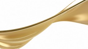 Caramel or Honey in slow motion isolated on white background, Golden liquid wave on clean background. Alpha matte, slow motion, rapid, seamless loop, cg - Powered by Shutterstock - Get 15% off with code: PIKWIZARD15