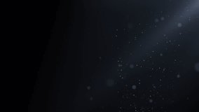 Overlay. Dust particles loop animation. Macro slow motion shot. Use blending mode, screen. Float particles on black background. Seamless looping. Real lens flare. Video animation Ultra HD 4K 3840x2160