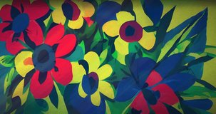 
Fields of Wildflowers - Psychedelic Background Of Trippy Art - Seamless loop