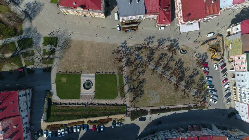 Old Town Square Przemysl Rynek Starego Miasta Aerial View Poland