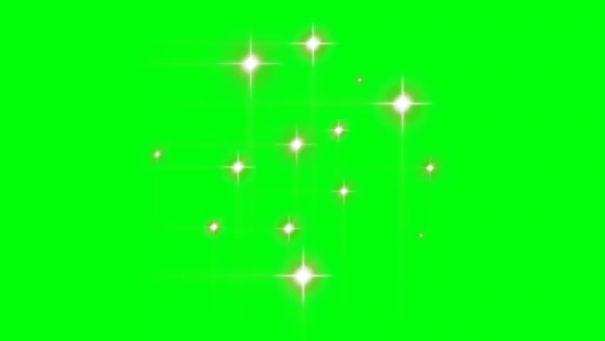 Blinking star effect on green screen background | Shutterstock HD Video #1100573475