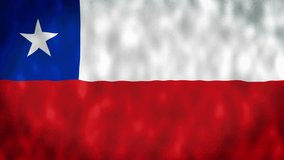 Chile waving flag. National 3d Chilean flag waving. Sign of Chile seamless loop animation. Chilean flag HD resolution Background. Chile flag Closeup 4k video for presentation - Powered by Shutterstock - Get 15% off with code: PIKWIZARD15
