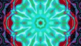 Mandala 3D Kaleidoscope seamless loop Psychedelic Trippy Futuristic