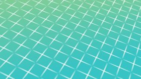 animated abstract pattern with geometric elements in green-blue tones gradient background