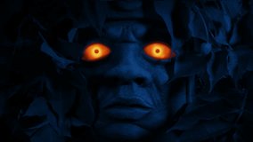 Spooky Face With Hypnosis Eyes Ancient Jungle Statue Revealed - Powered by Shutterstock - Get 15% off with code: PIKWIZARD15