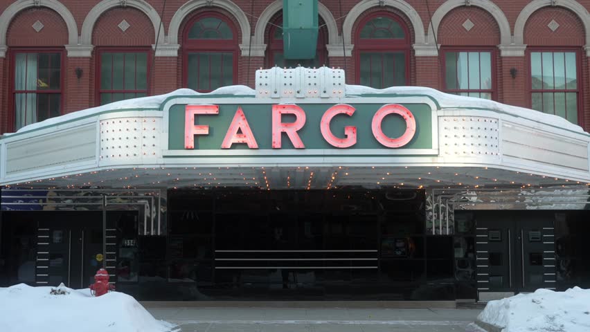 Fargo, ND Theatre Marquee Sign Royalty-Free Stock Footage #1100619863