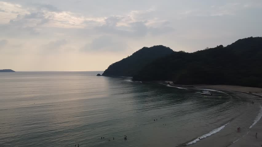 Aerial shot of the beach of Pico de Loro Cove in Nasugbu Batangas
